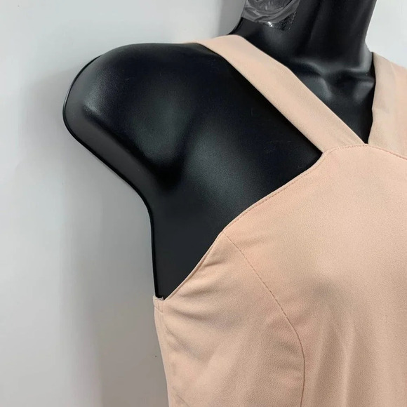 Lulu’s Women's  Air‎ of Romance Sleeveless Peach Chiffon Maxi Dress Size XS NWT - Picture 6 of 13